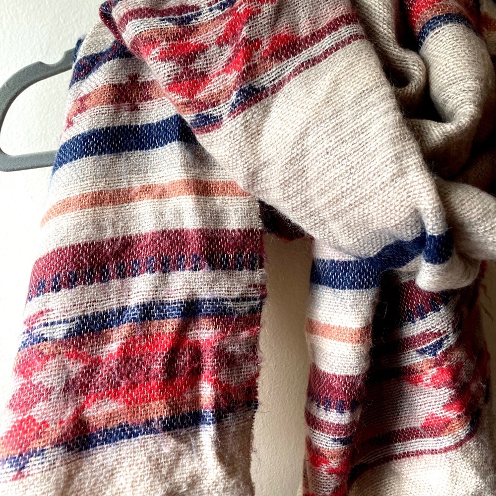 Geometric print blanket scarf from Vanity